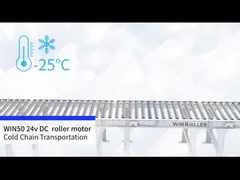 WIN50 DC 24v มอเตอร์ไดรฟ์ รอลเลอร์โซ่เย็น การขนส่ง